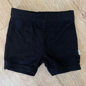 Little Sleepies Play Collection Black and Light Gray Bike Shorts
